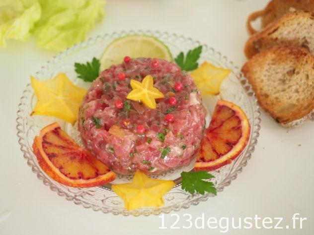 Tartare de thon rouge à l'orange | Recette 1,2,3...Dégustez
